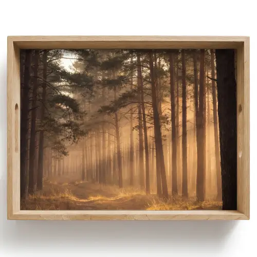 Bos - Mist - Zonlicht Dienblad Rechthoek middel -z3d_shopping