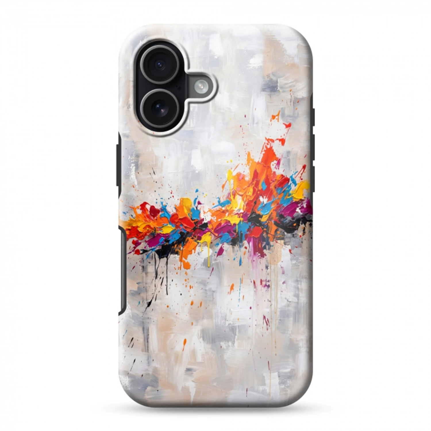 Abstract - Schilderij - Kleurrijk - Dynamisch Toughcase MagSafe Apple iPhone 17 klein -3d