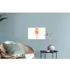 Schepijs - Hoorntje - Illustratie - Minimalistisch Muursticker klein -plant