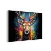 Hert - Graffiti - Dieren - Kleuren aluminium wit klein -3d
