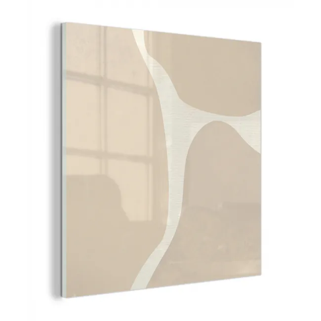 Abstract - Beige - Moderne kunst plexiglas 5mm klein -z3d