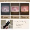 Maan - Monster - Roze Light Box met batterij (Wandlamp kind) middel -USP_lichtkleurNL