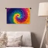 Regenboogkleuren - Spiraal - Kleurrijk Wandkleed katoen klein -sfeer4