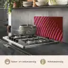 Lijnen - Rood - Beweging keuken achterwand spatscherm klein -usp_NL