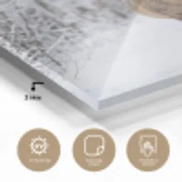 Hert - Winter - Bos - Natuur - Wit plexiglas 5mm klein -sfeer2