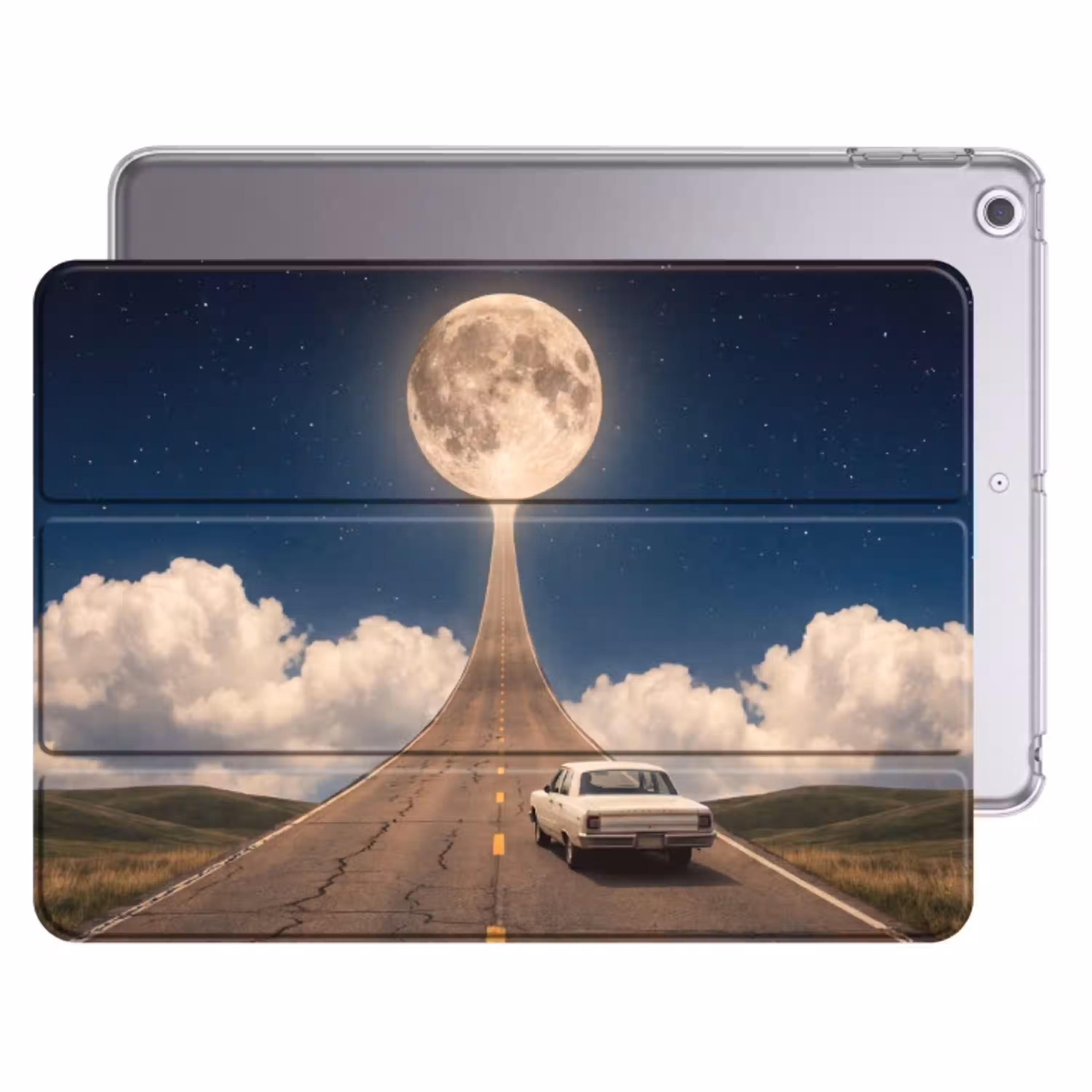 Weg - Maan - Nacht Apple iPad 2017 middel -threedimensional_3d_global