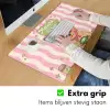 Matcha - Hond - Roze - Groen Muismat XXL klein -sfeer3