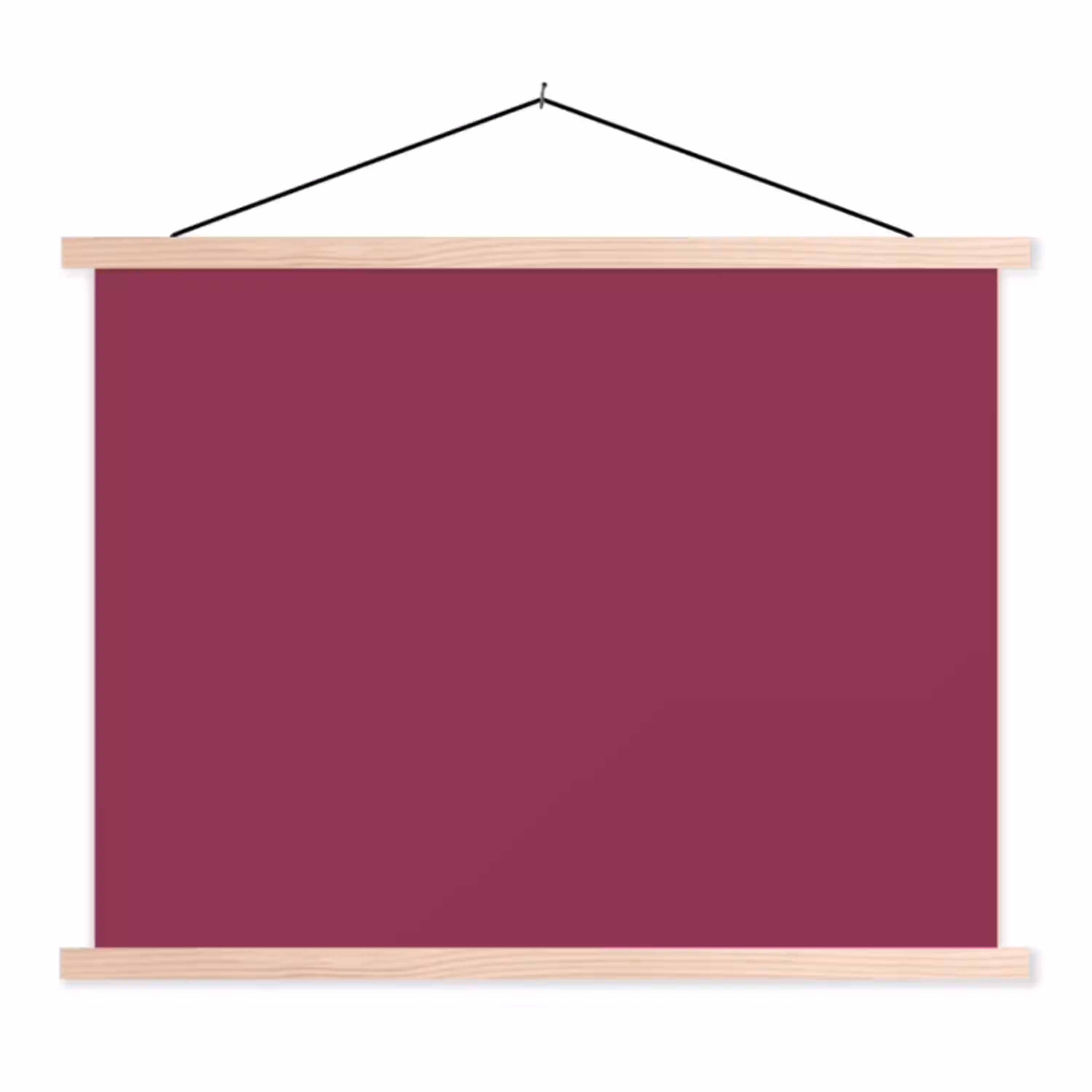 Deep - Rasberry - Rood textielposter latten blank klein 122 -3d