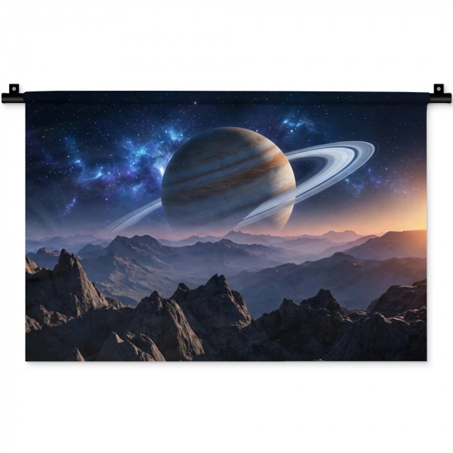 Fantasy - Kosmos - Landschap Wandkleed katoen klein -zz3d