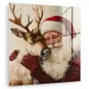 Kerstman - Rendier - Kerst - Christmas plexiglas 5mm klein -zzzproduct_nieuw