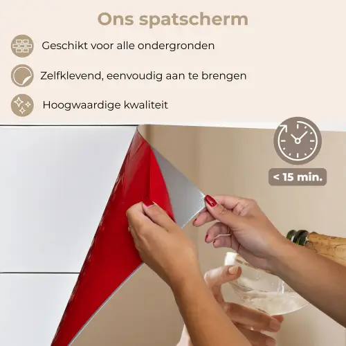 Champagne - Bed - Bubbels keuken achterwand spatscherm klein -spatscherm_NL