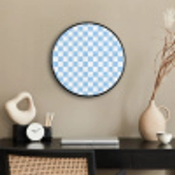 Schaakbord - Klassiek - Blauw Fotolijst rond zonder passe partout klein 856 -sfeer1