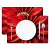 Close up - Bloem - Quote - Rood Placemat vinyl groot -zzsfeer2_Kitchenyeah-website