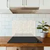 Vlechtwerk - Banen - Beige keuken achterwand spatscherm klein 900 -sfeer2
