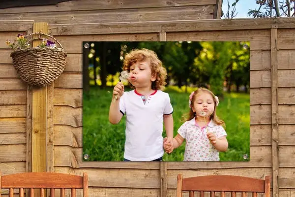 Tuinposter Kinderen Paardenbloem
