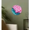 Strandballen - Roze - Water Wandcirkel kunststof plaat 5mm dik klein -sfeer3