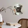 Bril - Hond - Kok Wandcirkel behangsticker klein -sfeer3