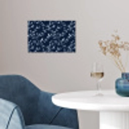 Grafisch - Bloesemtak - Blauw poster papier klein 62 -sfeer3