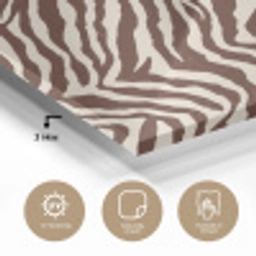 Zebra - Patroon - Zwart - Wit plexiglas 5mm klein 11 -sfeer2