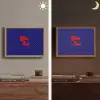 Yes fun - Rood - Blauw - Stippen Light Box met batterij (Wandlamp) middel -sfeer3