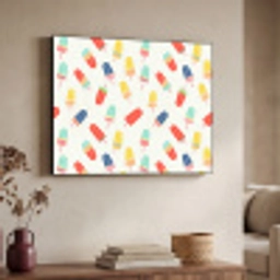 IJsjes - Speels - Kleurrijk Textielframe zwart klein 947 -sfeer3