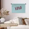 XOXO - Blauw - Rood Wandkleed katoen klein -tsfeer1_DE