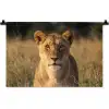 Leeuwin - Gras - Geel Wandkleed katoen klein -zz3d