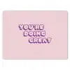 You're doing great - Roze - Bubble letters muismat rubber klein -3d