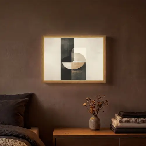 Modern - Vierkant - Vormen Light Box met batterij (Wandlamp) middel -sfeer4