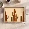 Cactus - Woestijn - Zand - Bruin Dienblad Rechthoek middel -USP_Formaat