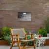 Basketbalpaal - Landschap - Zand - Wit Tuinposter op houten frame 2 cm dik klein -sfeer3
