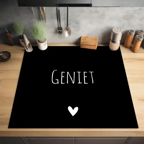Spreuken - Quotes - Geniet Inductie beschermer vinyl 3mm middel -sfeer5