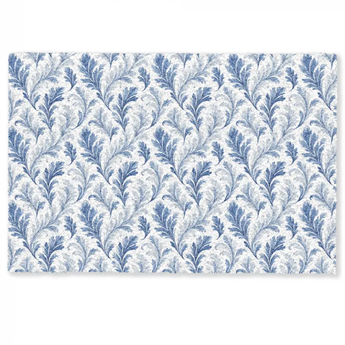 Frans - Citroen - Bladeren  - Blauw Deurmat klein 898 -zkaufland3d