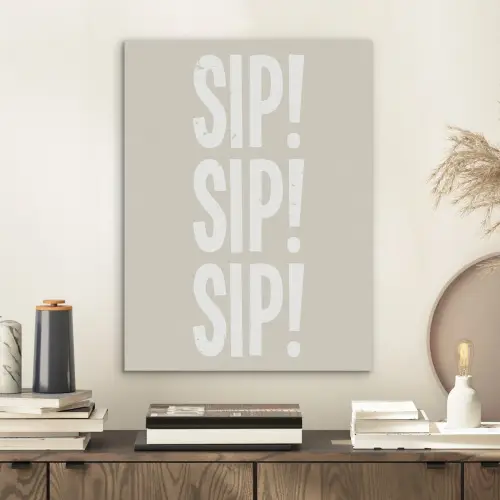 Vintage - Decoratie - Japandi - Wit PET vilt klein -sfeer1