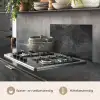 Beton - Structuur - Retro - Zwart - Grijs - Rustiek keuken achterwand spatscherm klein -usp_NL