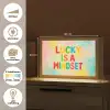 Quote - Lucky - Regenboogkleuren Light Box met kabel (Tafellamp) klein -USP_websiteoverzichtNL