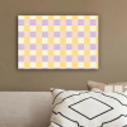 Blokjes - Lila - Geel canvas 2cm klein 34 -sfeer3