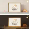 Puppy - Raceauto - Oranje Light Box met batterij (Wandlamp kind) middel -sfeer3_kind