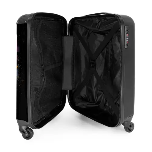 Basketbal met graffiti NBS - Handbagage koffer - Unisex middel -binnenkant