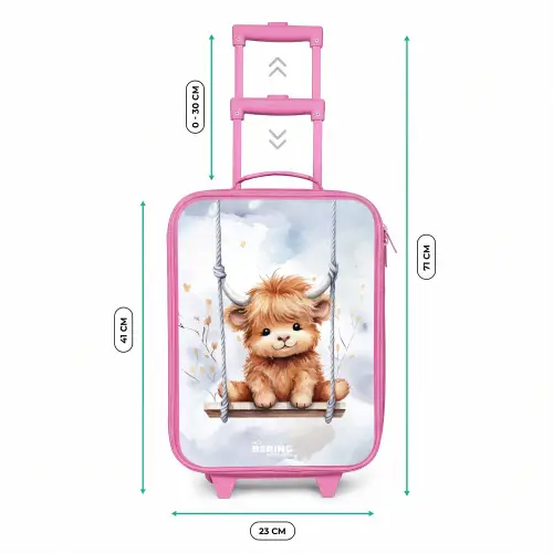 Hennie hooglander Kinderkoffer - Roze klein -productfoto_formaten