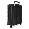 Patronen - Schelp patroon in zachtroze NBS - Handbagage koffer - Kinderen Unisex middel -achterkant