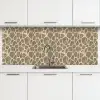 Giraf - Patroon - Beige - Bruin keuken achterwand 2 middel 871 -3d