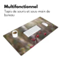 Roodborst - Tak - Bessen - Natuur Muismat XXL klein -zsfeer4_frans