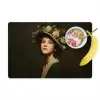 Bloemenhoed - Portret - Vrouw Placemat vinyl groot -zzzproduct_Kitchenyeah-website