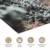 Bos - Winter - Bomen - Natuur - Pad - Sneeuw poster papier klein -closeup_NL
