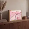 Goud - Marmer - Roze Light Box met batterij (Wandlamp) middel -sfeer2