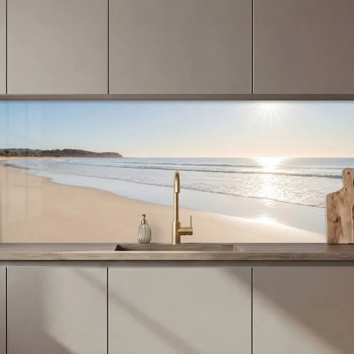 Zee - Zon - Zand keuken achterwand 2 middel zz_3dshopping