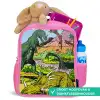 Feest in Dinosaurusland Kinderrugzak - Roze middel -inhoud_NL