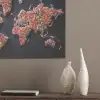 Wereldkaart - Snoepjes - Felle kleuren PET vilt klein -sfeer6_closeup