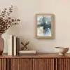 Abstract - Verf - Kunst - Goud Light Box met kabel (Tafellamp) klein -sfeer2